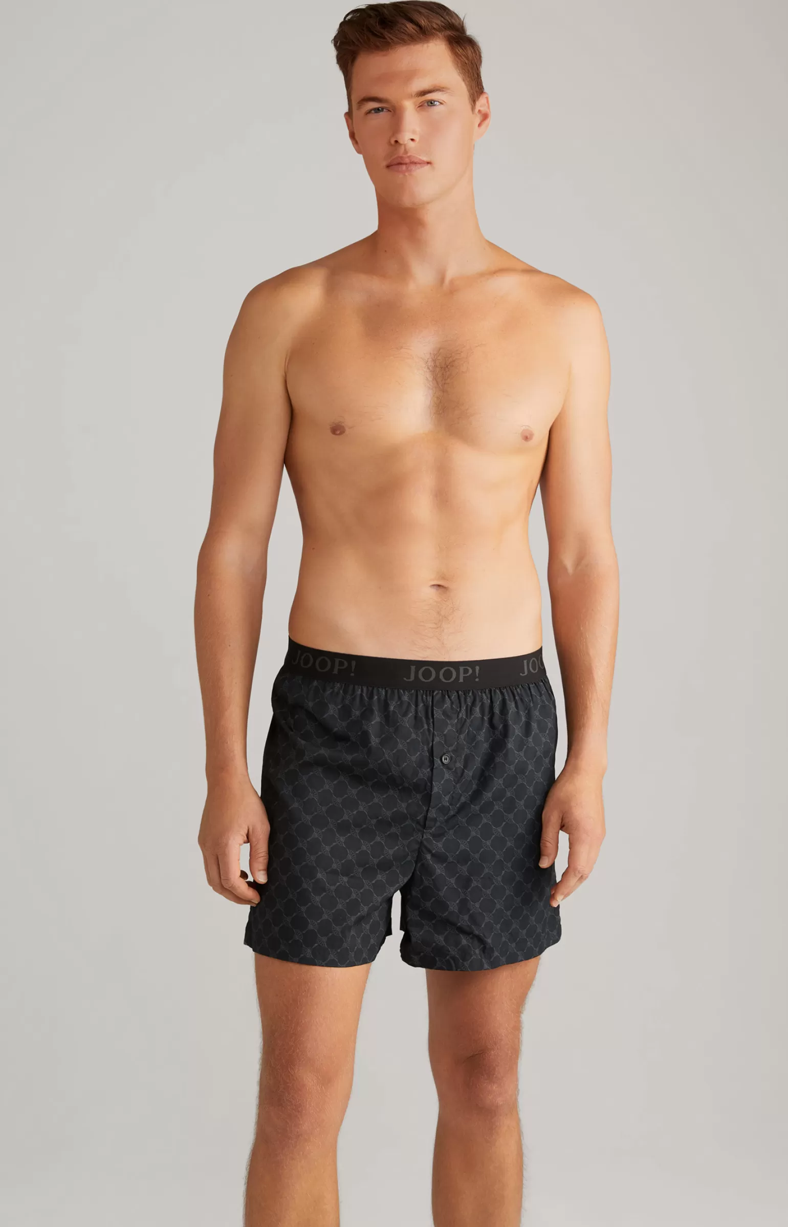 JOOP 3er-Pack Fine Cotton Boxer in Hellgrau/Schwarz/Dunkelblau^ Unterwäsche&Loungewear