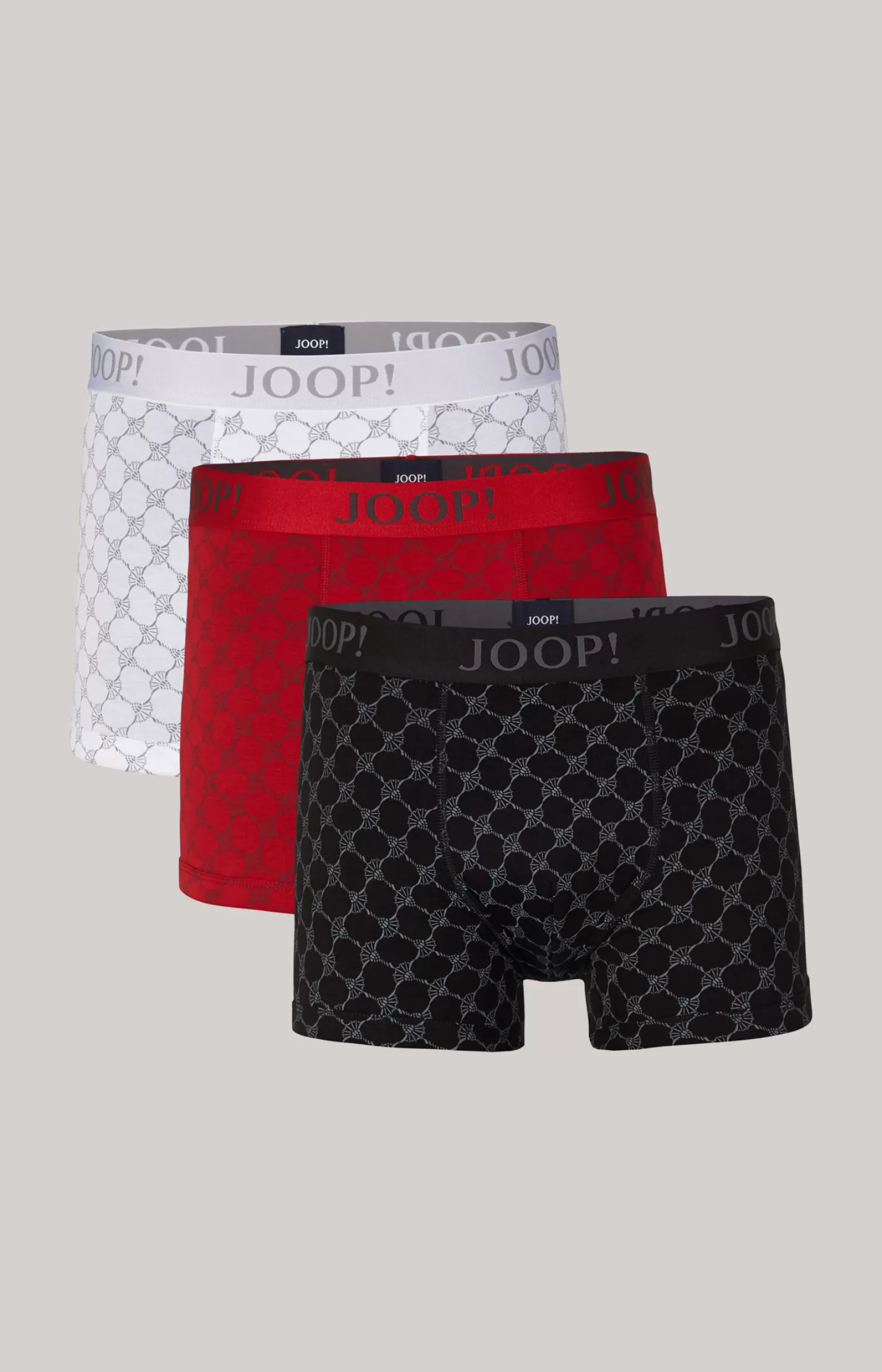 JOOP 3er-Pack Fine Cotton Stretch Boxer in gemustert^ Unterwäsche&Loungewear