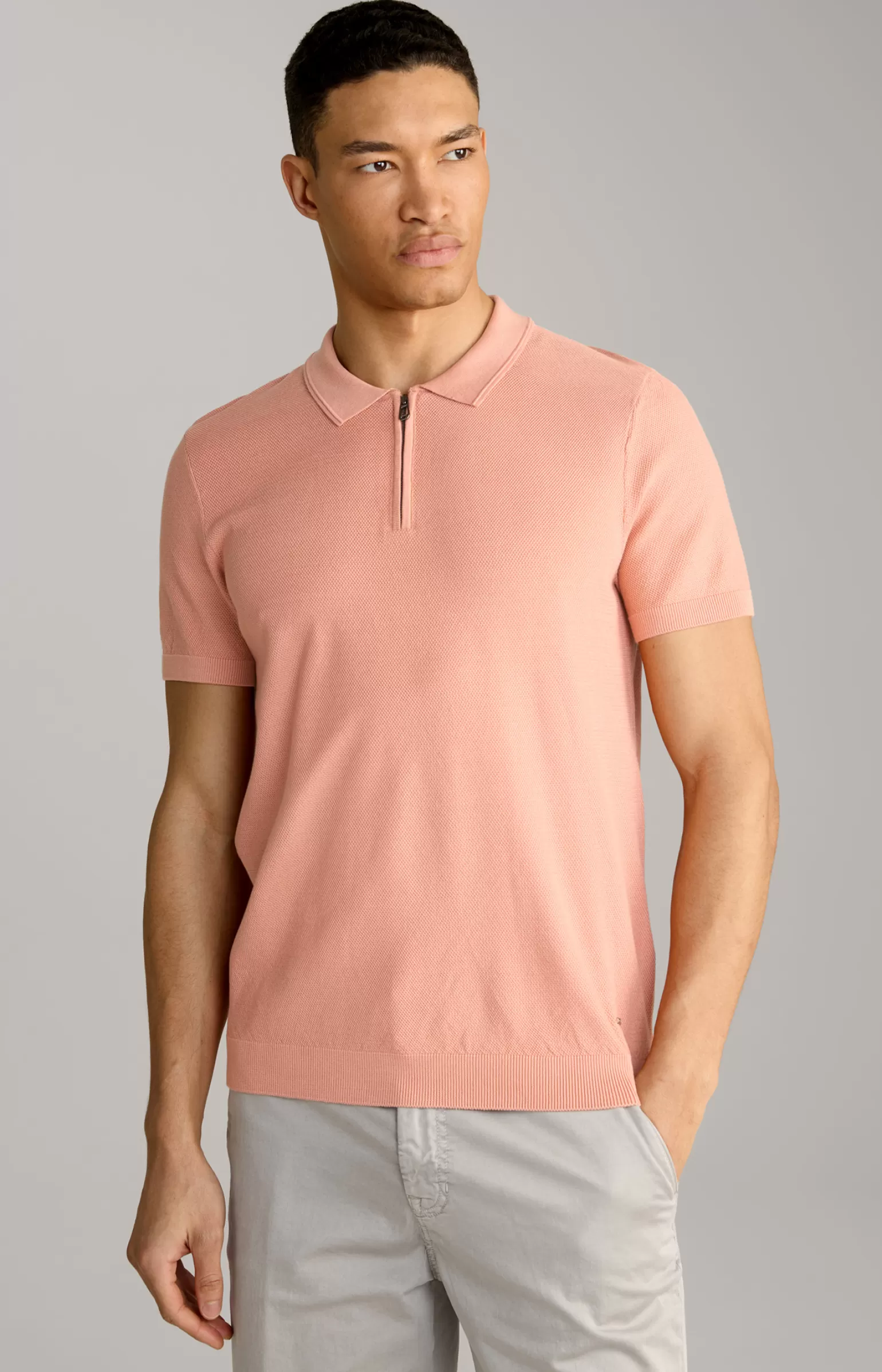 JOOP Baumwoll-Poloshirt Vancro in Apricot^ Poloshirts | Bekleidung