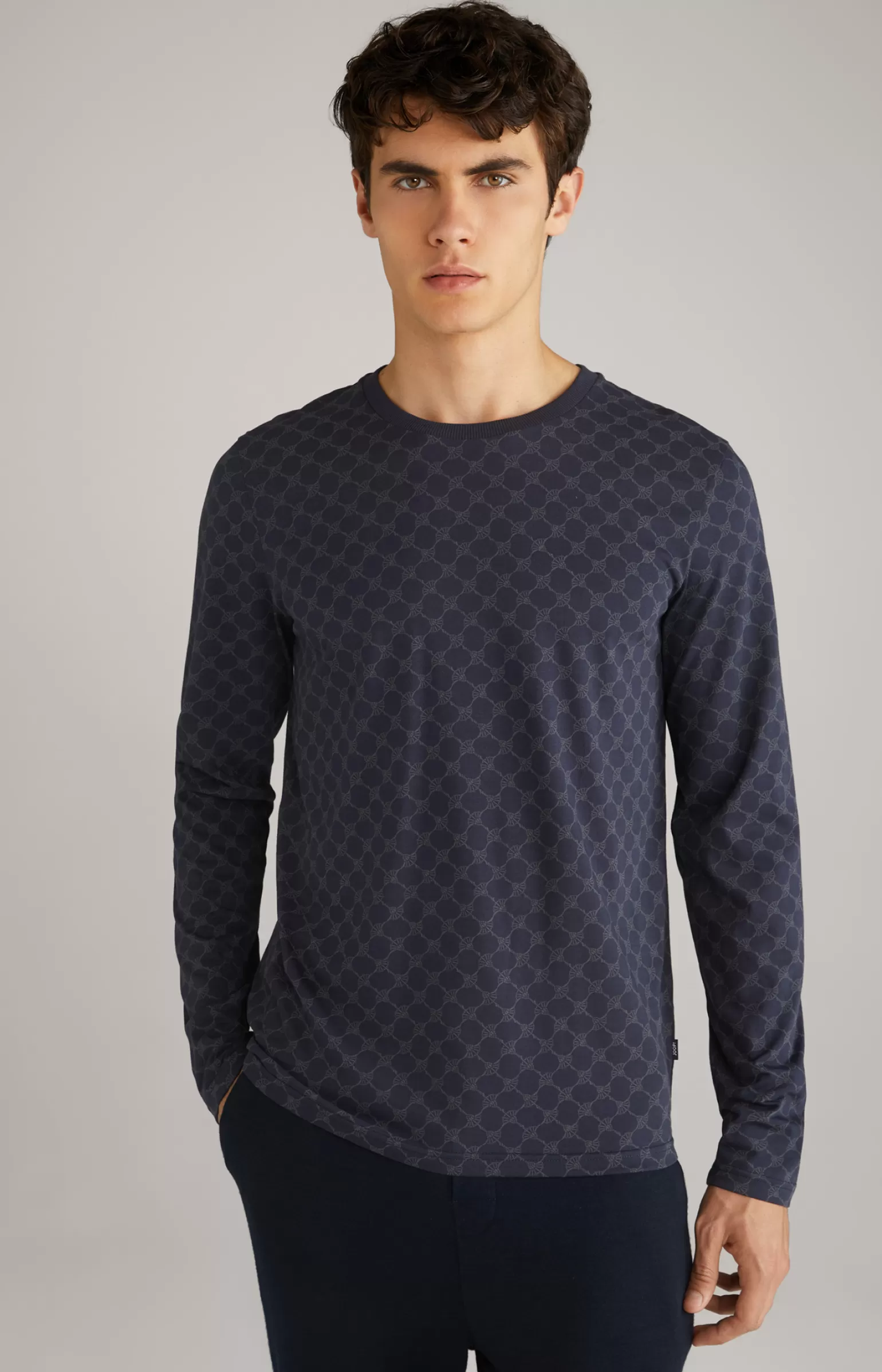 JOOP Cornflower Loungewear Longsleeve in gemustert^ Unterwäsche&Loungewear