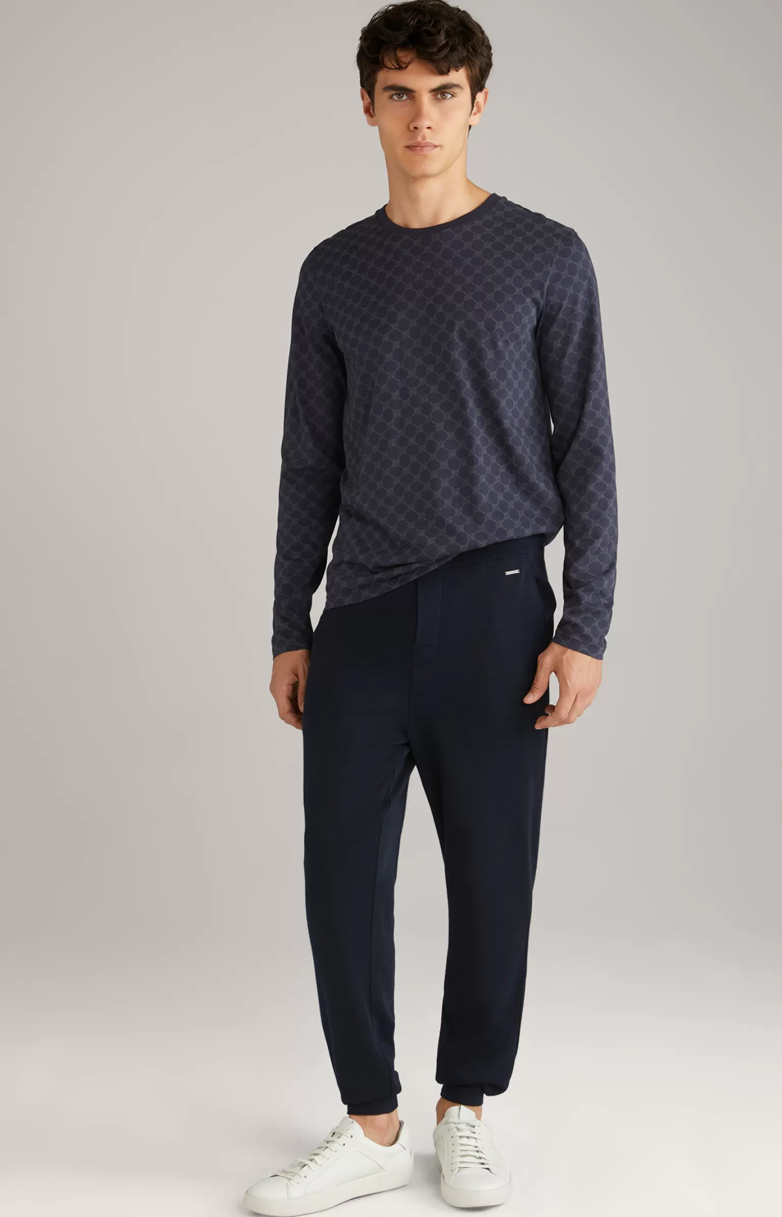 JOOP Cornflower Loungewear Longsleeve in gemustert^ Unterwäsche&Loungewear