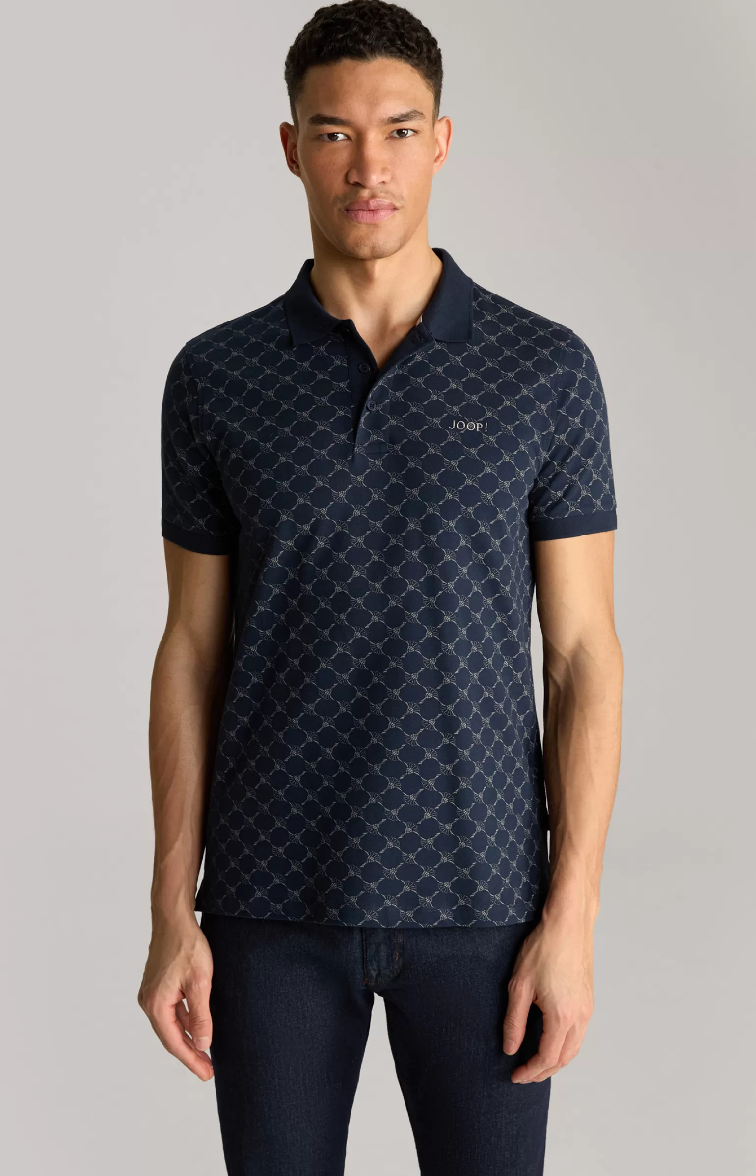 JOOP Cornflower Poloshirt Paigam in Navy gemustert^ Poloshirts | Bekleidung