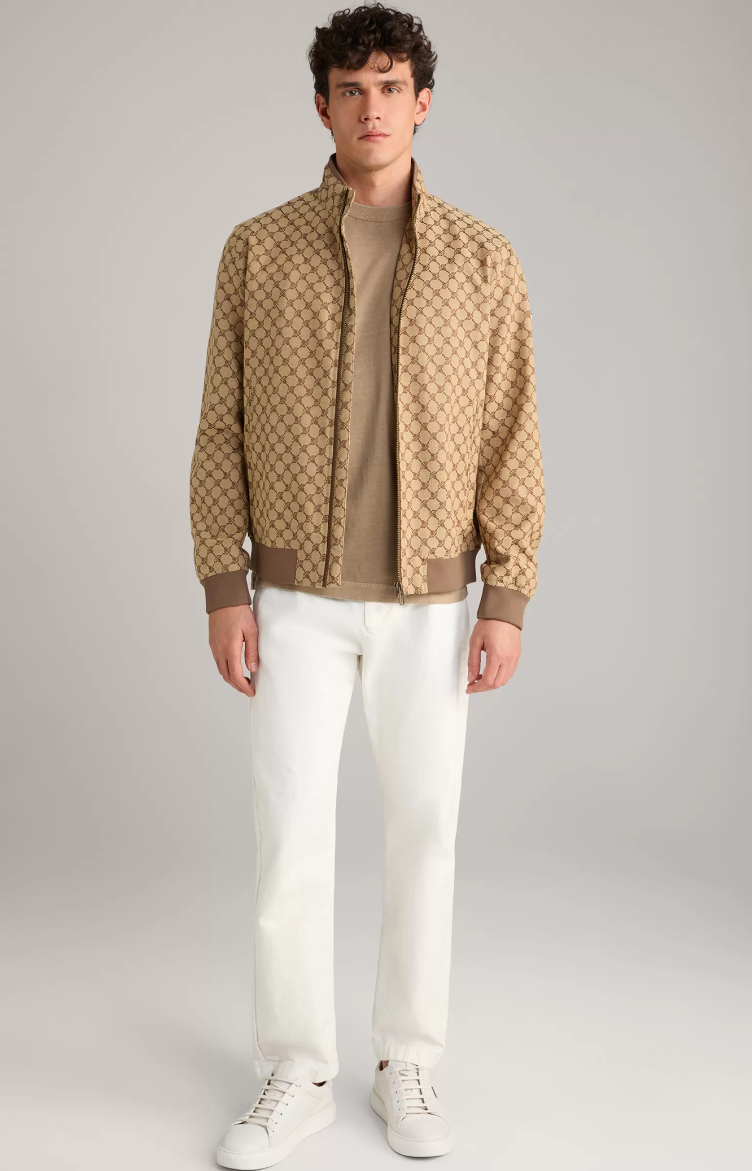 JOOP Cornflower-Jacke Escor in Beige/ gemustert^ Jacken&Mänte | Bekleidung