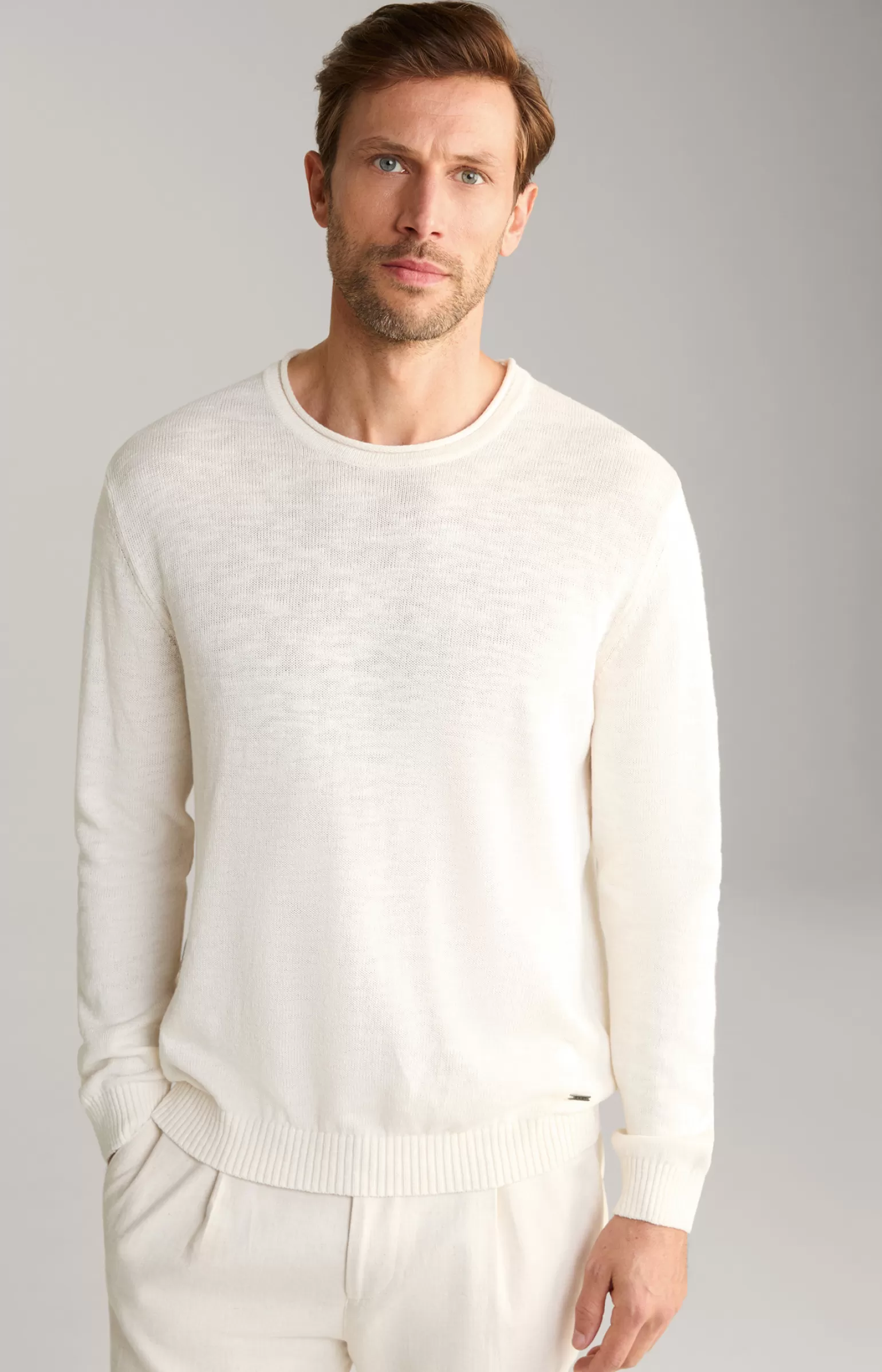 JOOP Leinenmix-Pullover Mendor in Nature^ Strick | Bekleidung