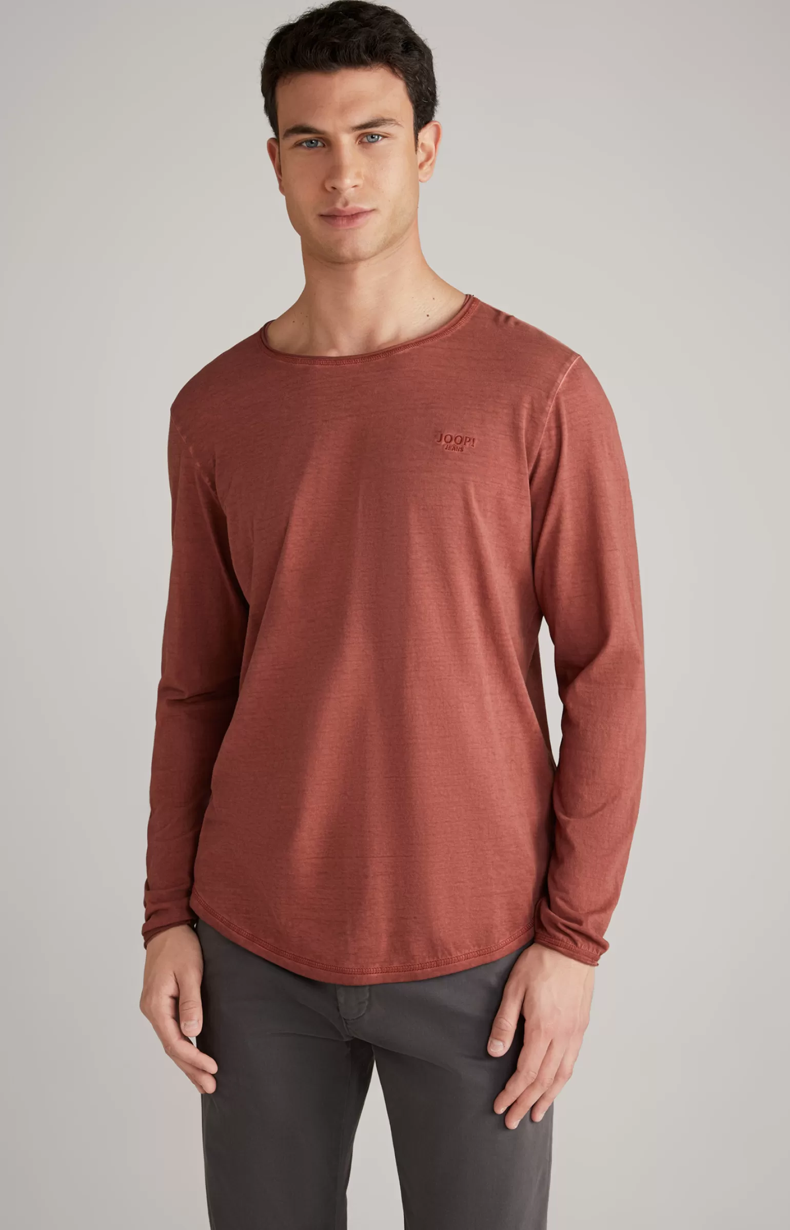 JOOP Longsleeve Carlos in rot meliert^ T-Shirts&Sweats