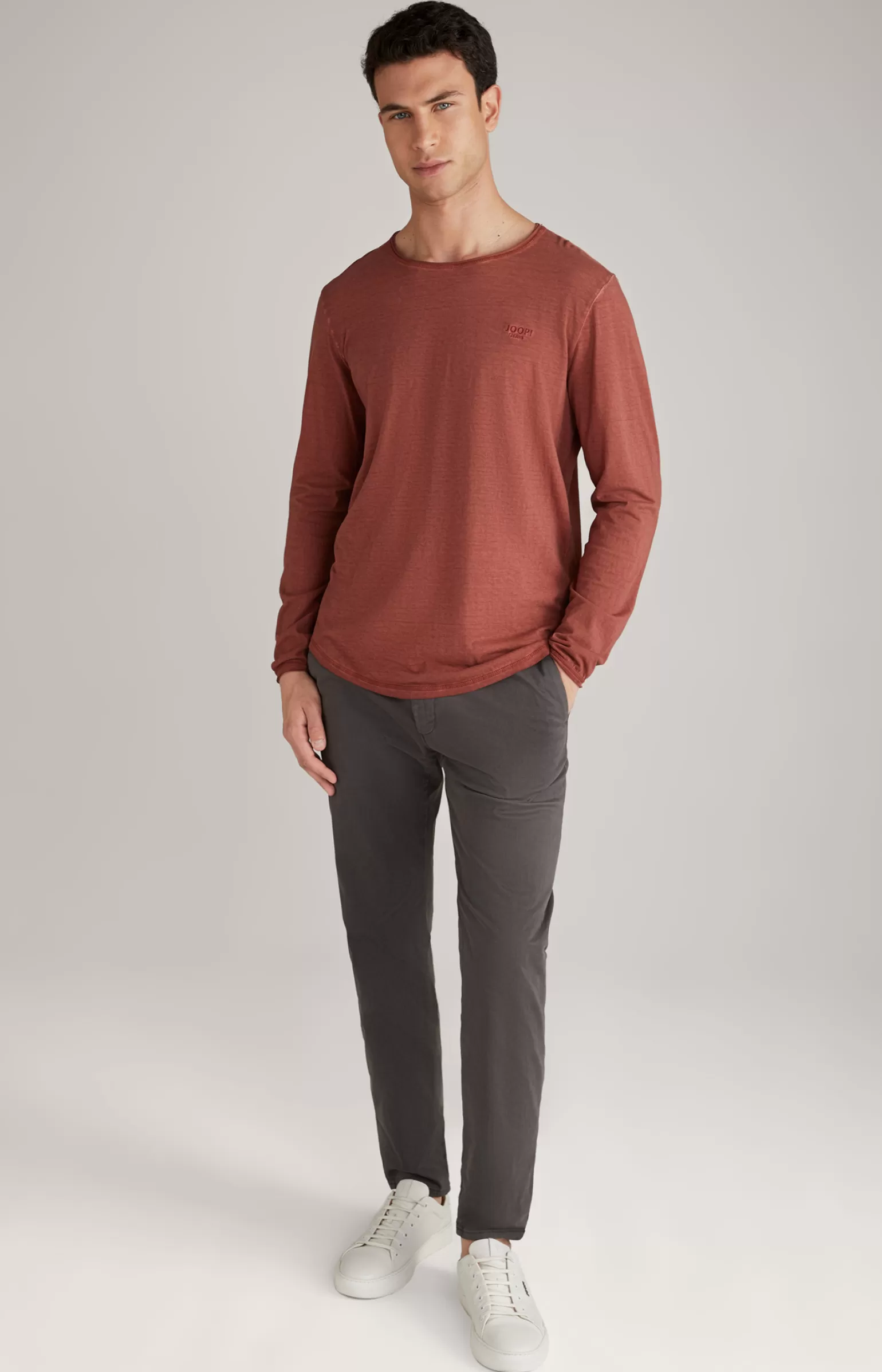 JOOP Longsleeve Carlos in rot meliert^ T-Shirts&Sweats