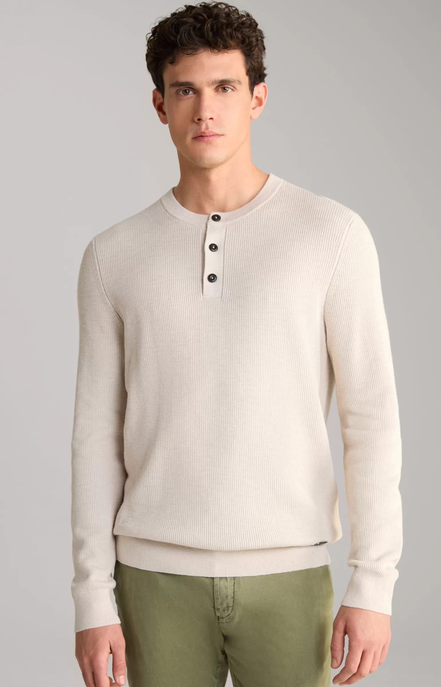 JOOP Strickpullover Henley in ^ Strick | Bekleidung